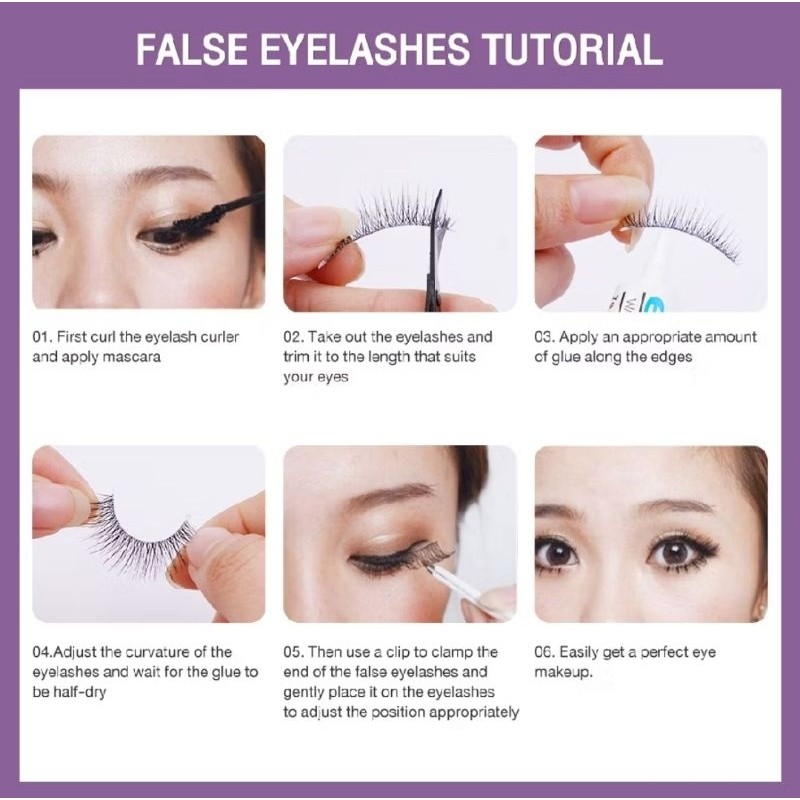1PASANG Bulu Mata Palsu Natural Model 747 101 G11 Aksesoris Make Up Bulumata Cantik Eyelash A065 - Gambar 4