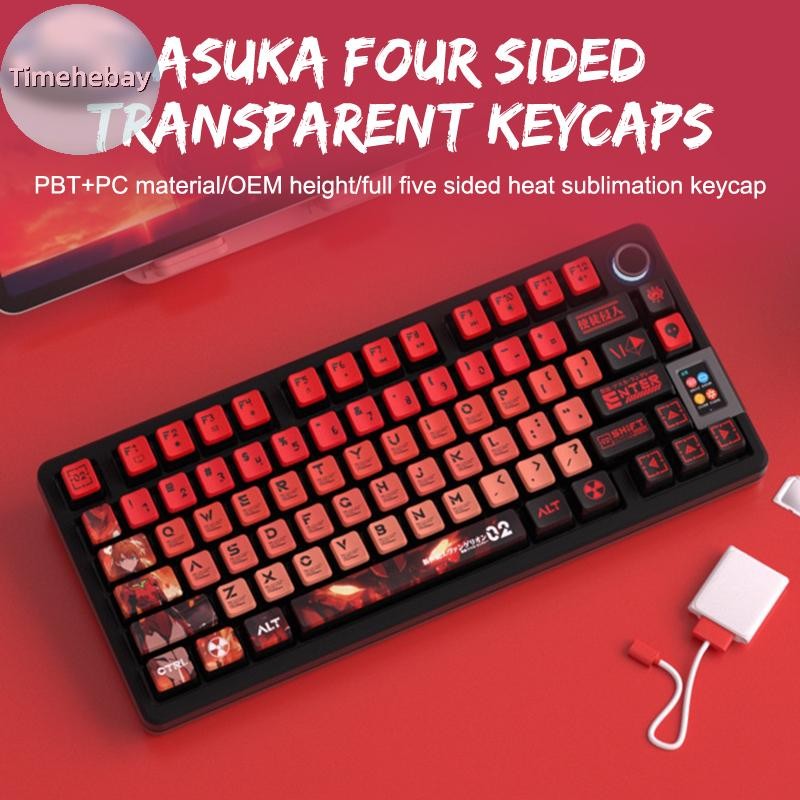 TimeHebay 122 Key PBT KeyCap Eva Rebuild Of Evangelion Anime Figure OEM ...