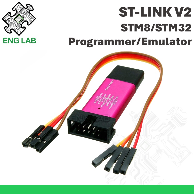ENGLAB ST-Link V2 Programmer, Emulator For STM8/STM32, ST-Link STM8 ...