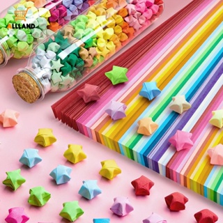 210 Sheets Luminous Colorful Origami Stars Paper Strips Lucky Star