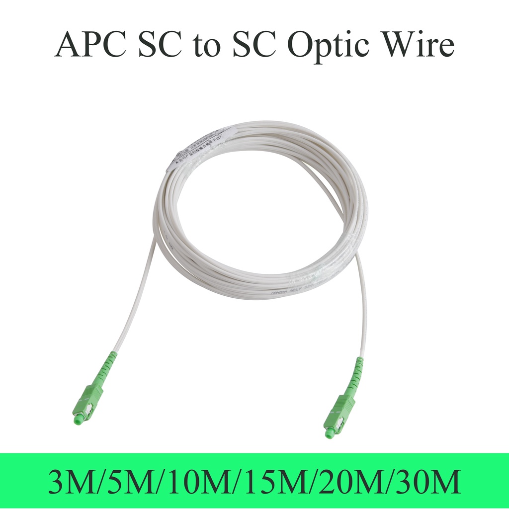 Fiber Optic Wire APC SC to SC Optical Single-mode 1-core Indoor ...