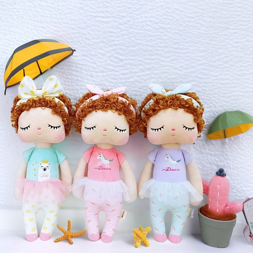 METOO 13 inches Angela doll curly hair fashion styling plush doll ...