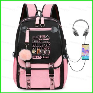 Bag hot sale black pink