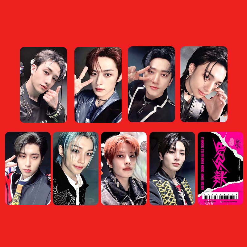6-8pcs/set Straykids ROCK STAR SKZ HOP Photocards BANGCHAN LEEKNOW