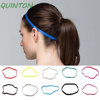 9 Pieces Thick Non-Slip Elastic Sport Headbands, Elastic Silicone Grip  Exercise Hair and Sweatbands for Yoga