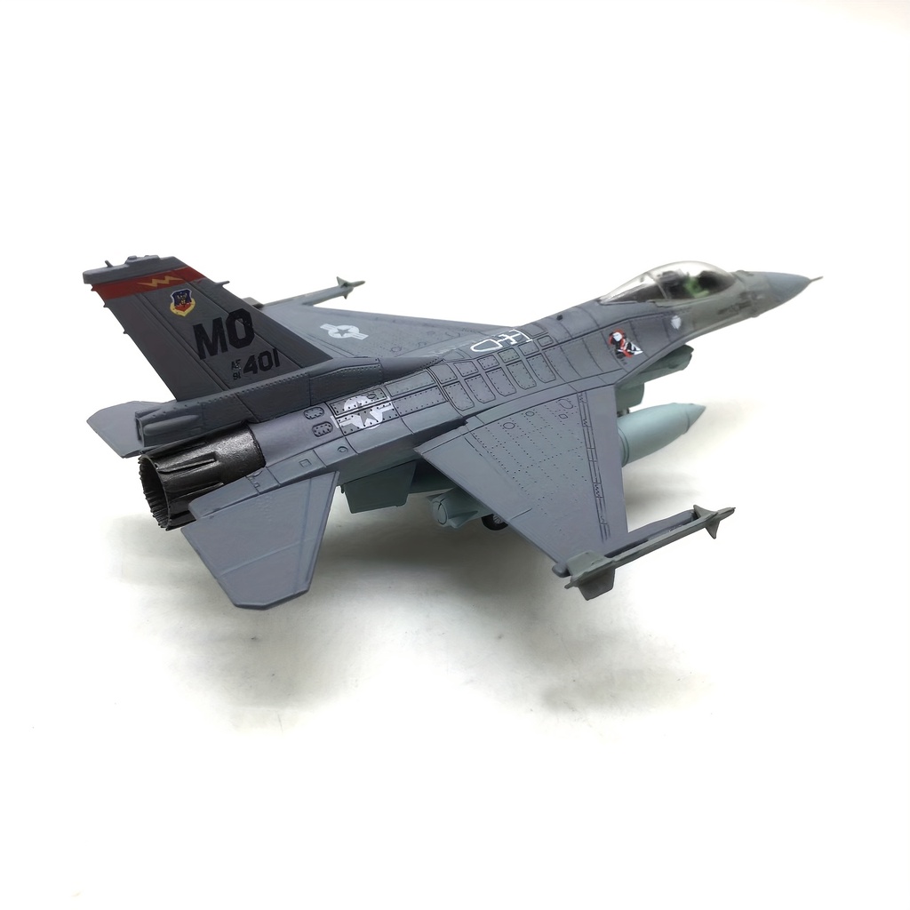 1:100 Scale F-16C Fighting Falcon DieCast Metal Fighter Jet Model ...