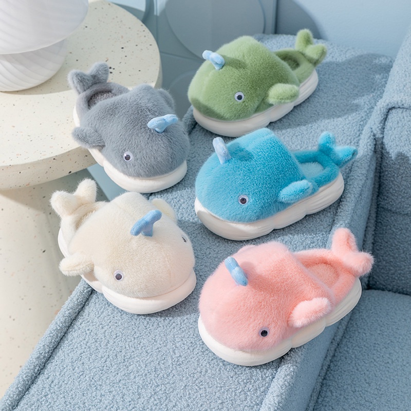 Children s Cotton Slippers Female Baby Autumn Winter Cute Home