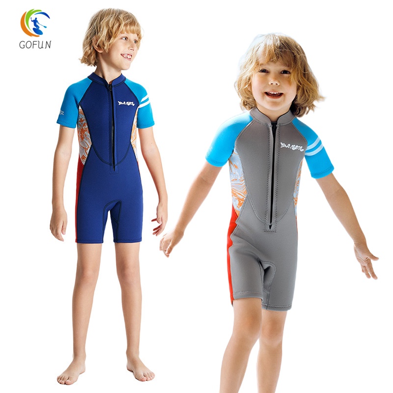 SG Stock] Thermal Swimwear Kids 2.5mm Neoprene Swimsuit UPF50+ UV  Protection Swim Suit Children Boy Girl Wetsuit Surf Dive