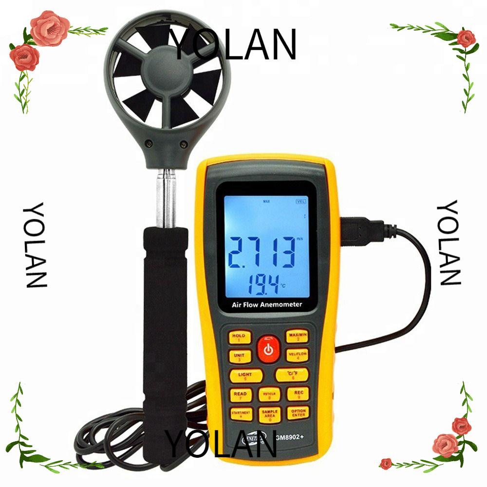 YOLANDAGOODS1 Handheld Anemometer, with Backlight LCD Display GM8902