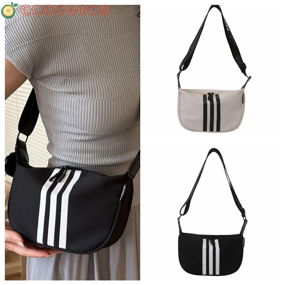 AELEGANT Sports Crossbody Bag, Korean Style Large Capcity Stripe