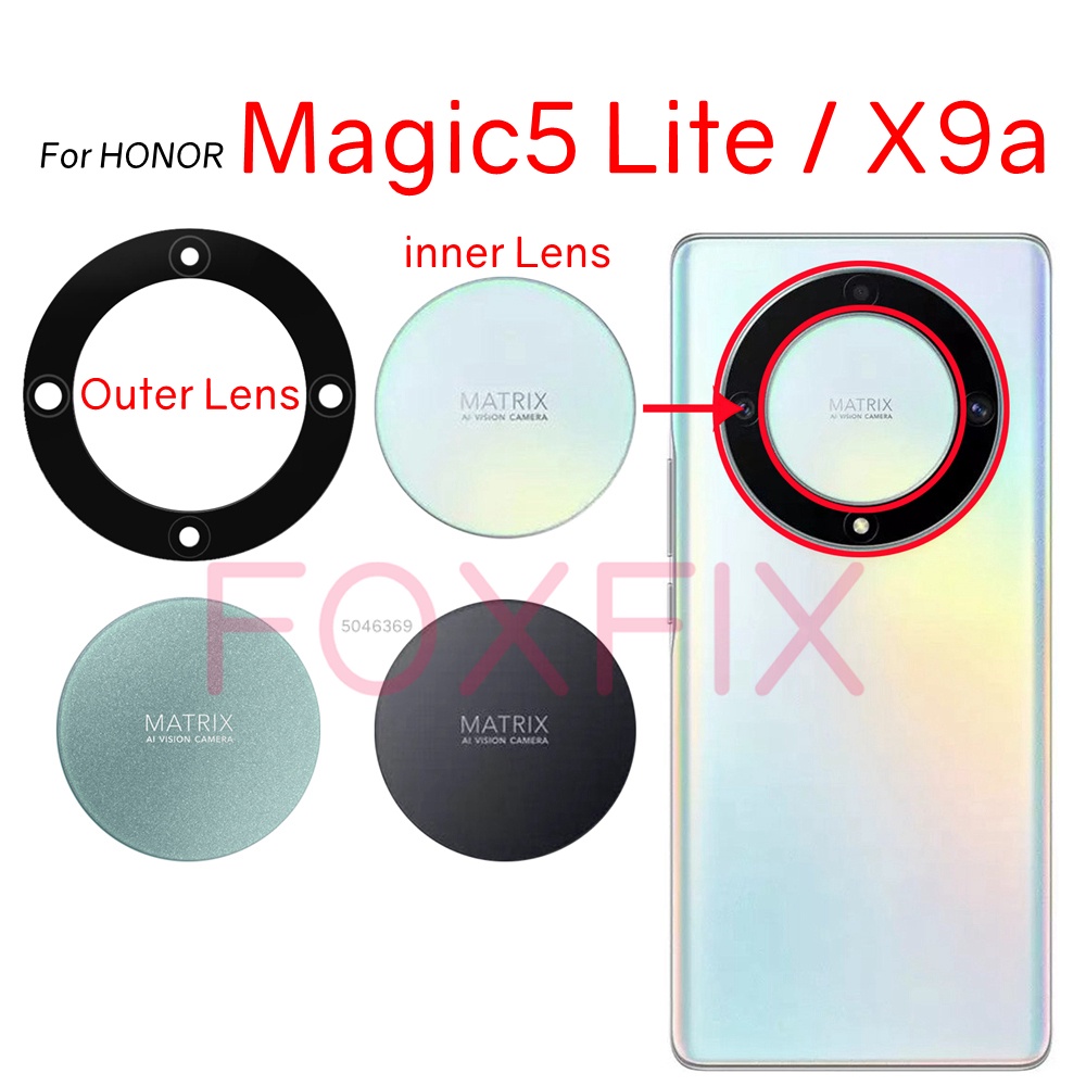 Rear Back Camera Glass Lens For Honor X9a Magic5 Lite Magic 5 Lite 5G  RMO-NX1 RMO-NX2 RMO-NX3 Replacement Parts | Shopee Singapore