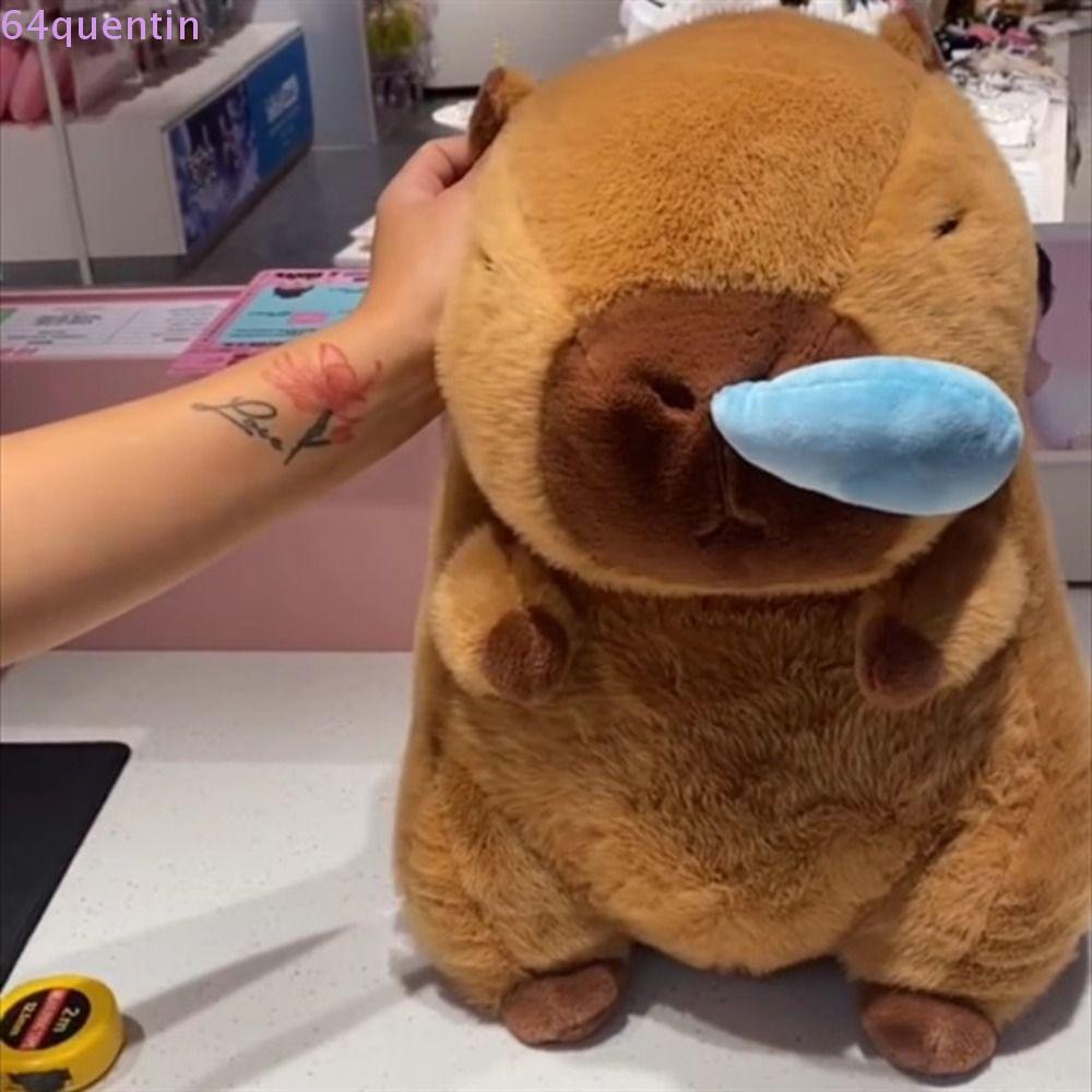 QUENTIN Capybara Plush Toy, Runny Nose Capybara Rodent Simulation Capybara Plush Toy, Carpi