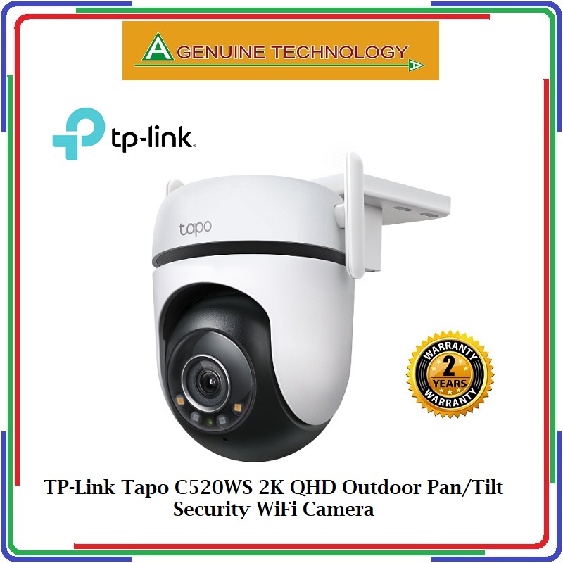 TP-Link Tapo C520WS 2K QHD Outdoor Pan/Tilt Security WiFi Camera - 2 ...