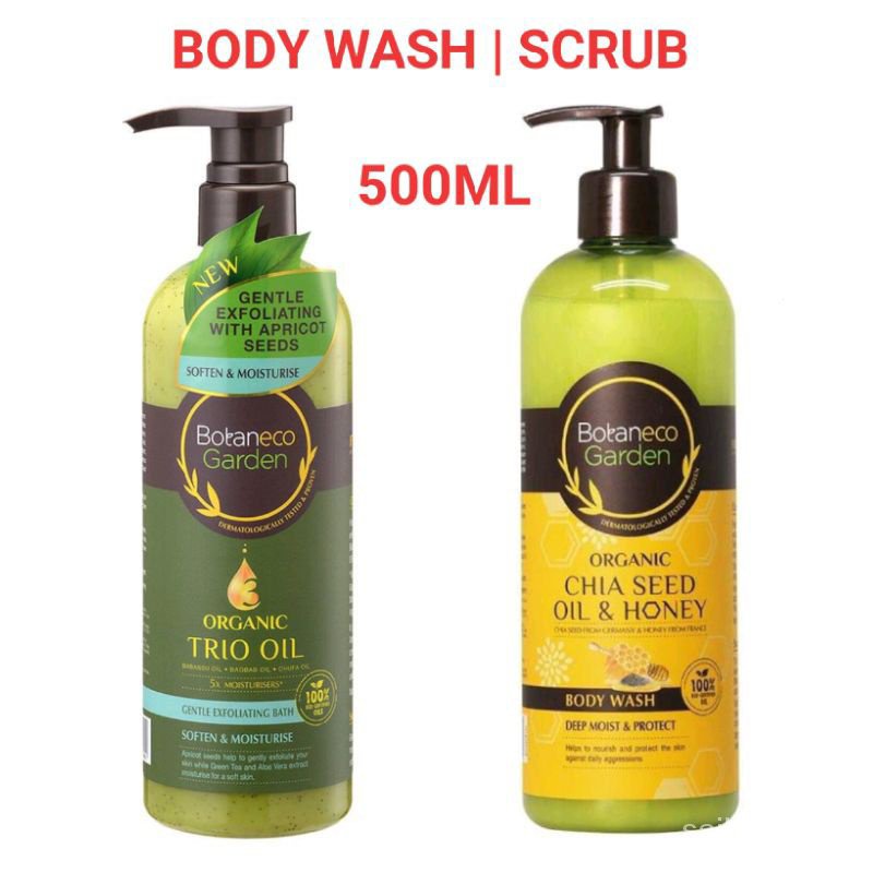 【In stock】Botaneco Garden Body Wash Chia Seed Oil & Honey Trio Oil ...