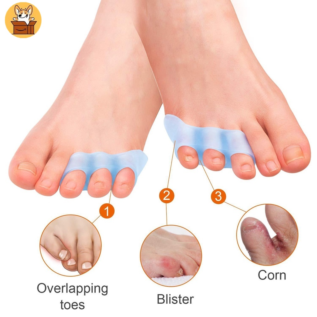 【Amaz】 Foot Pain Relief Insoles with Gel Little Toe Separator, Protect