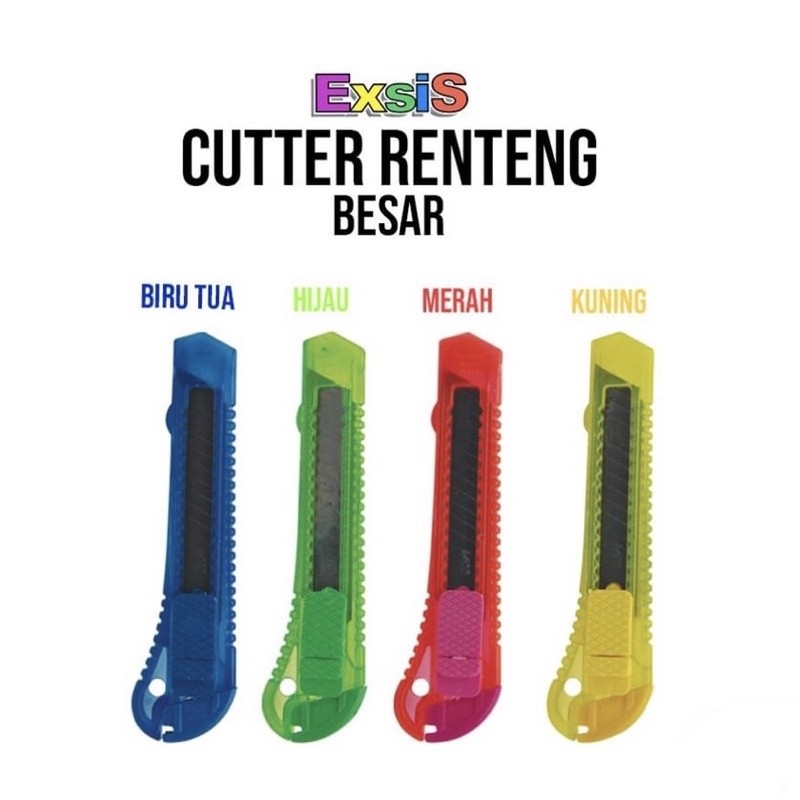 Cutter Exsis serbaguna Cutter Kertas Cutter Plastik - Gambar 3