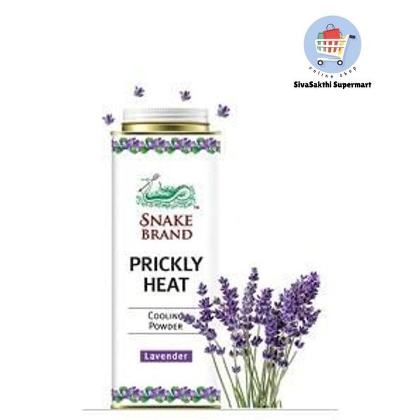 Snake Brand Prickly Heat Cooling Powder Lavender For Heat Rash 300g ...
