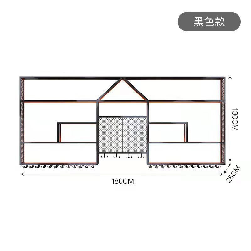 YQ60 Iron Industrial WallMounted Wine Rack Bar Bar WallMounted