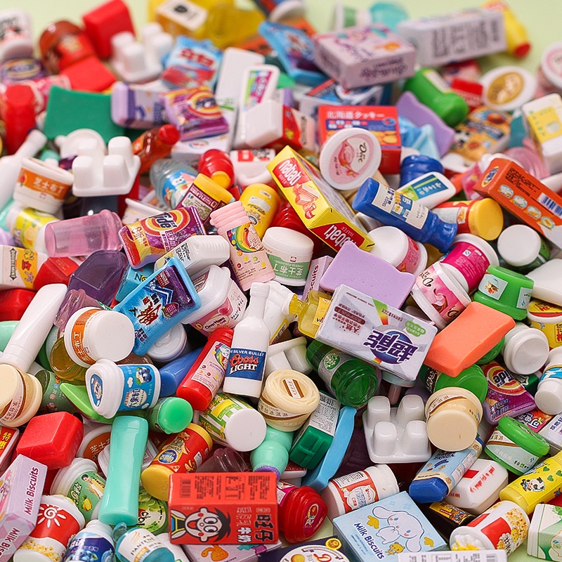 20/40/60pcs Convenience Store Miniature Food Play Small Supermarket ...