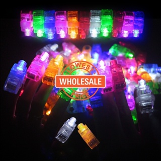 4 PCS Mixed Color Led Finger Flashlight Light Lamp Toy for Party Birthday  Christmas Decorations