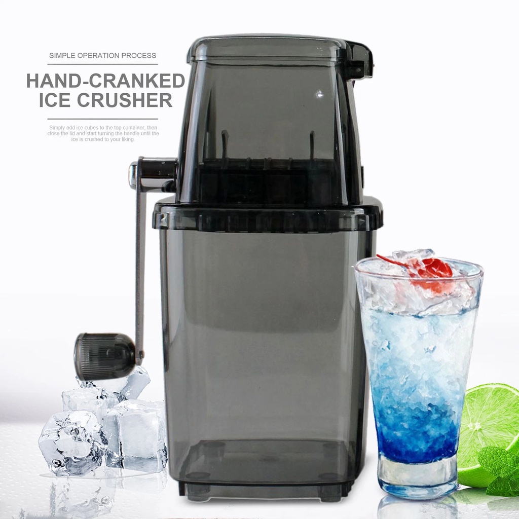 Ice Crusher Ice Blenders Tools 1.25L Capacity for Home Kitchen Bar Hand