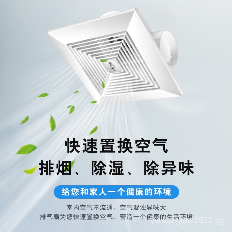 Austrian Diamond integrated ceiling household exhaust fan pipe type