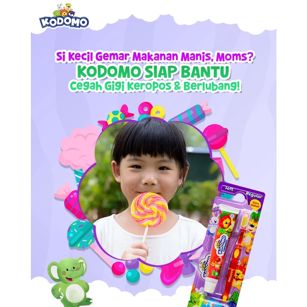 Kodomo Sikat Gigi Zigzag x3 - Gambar 2