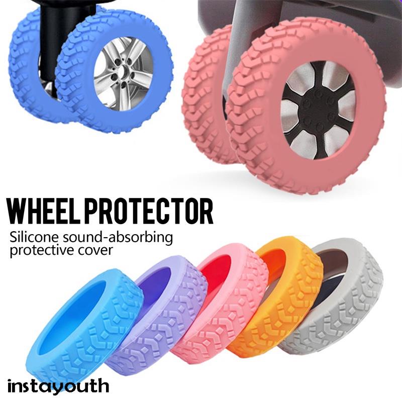 8Pcs Luggage Compartment Wheel Protection Cover, Luggage Wheels Cover