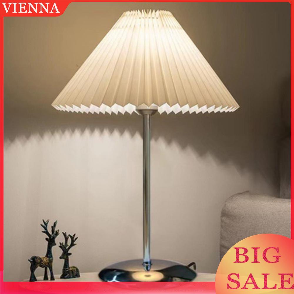 Vienna 220V Decorative Desk Lamp 3 Way Dimmable Bedside Counter Lamp with Lampshade Shopee Singapore