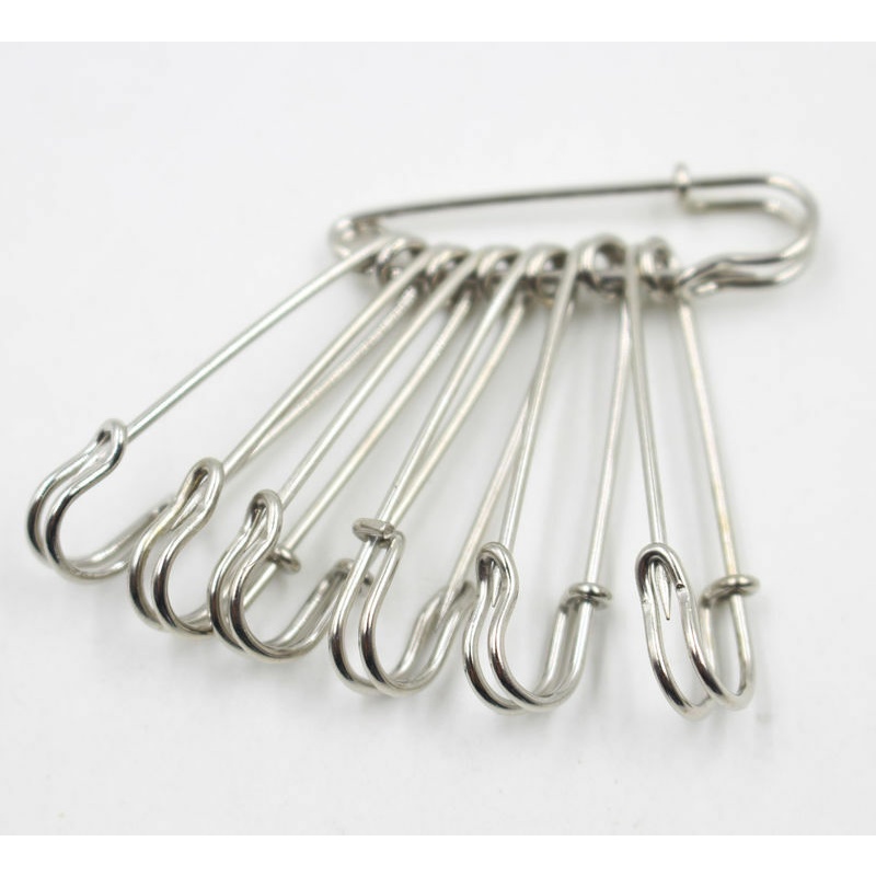 safety pin sewing tool accessories silver metal needle big safety pin small  brooch clothing accessories