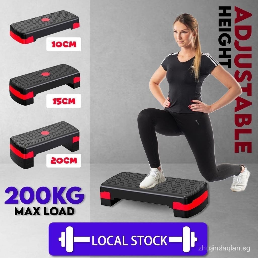 Stepper Aeróbico Max Strength | 5 Niveles De Altura (Hasta 30 Cm) | Capacidad 120 Kg | Superficie Antideslizante | Para Cardio Y Entrenamiento En Casa