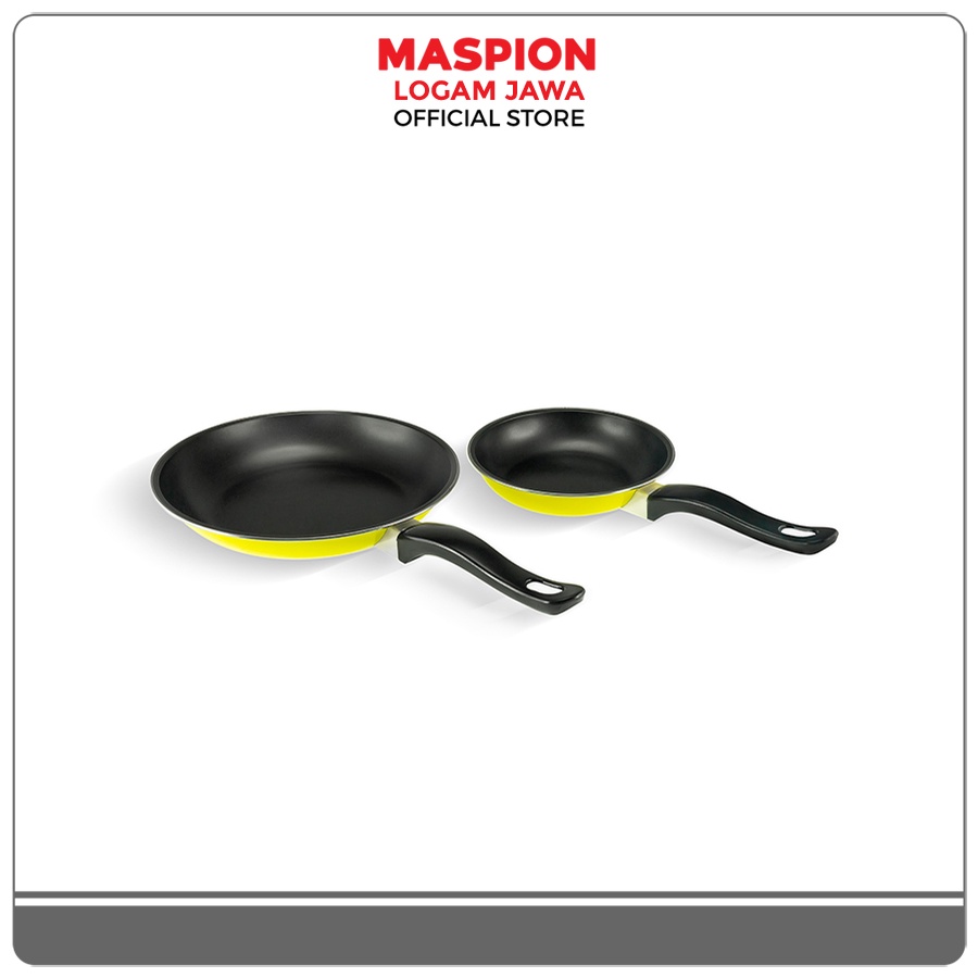 Maspion Maslon Frypan Non Stick Alumunium Fancy Set 18/23 cm - Gambar 2