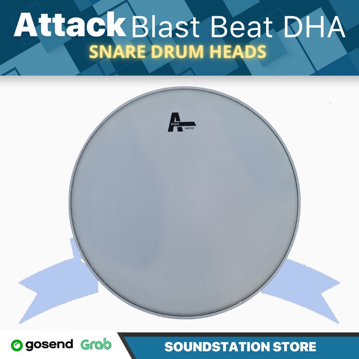 Attack BLAST BEAT DHA Snare Drum Heads Membrane 13 14 Inch Shopee
