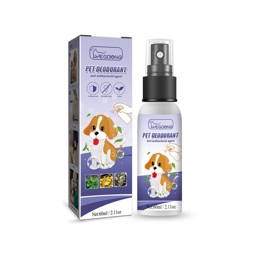 Yegbong Pet Deodorant Spray Pet Cat Dog Deodorant Urine Odor Body Odor ...