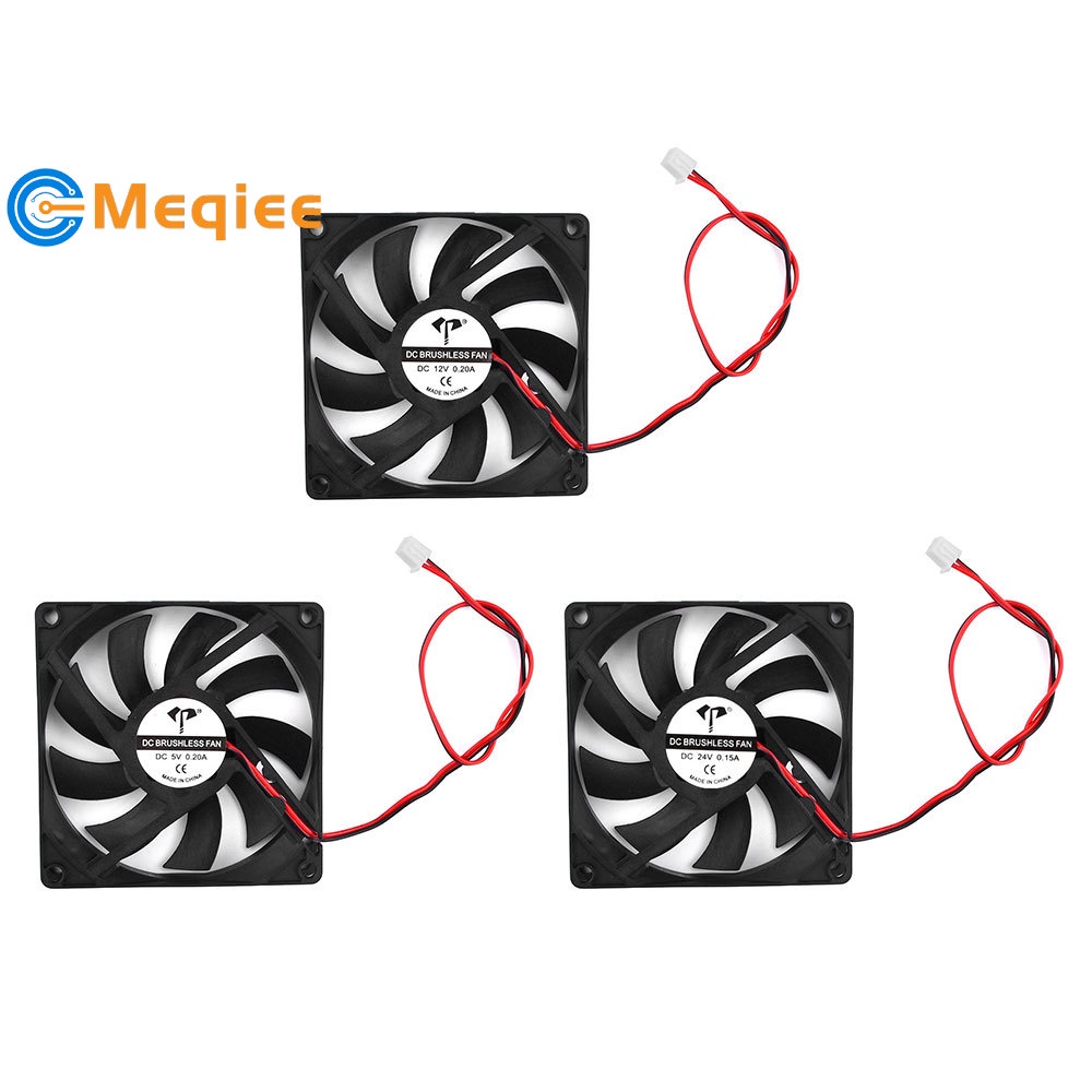 80x80x15mm Fan 5/12/24V DC 8015 Brushless Cooling Case Fan for Cooling ...