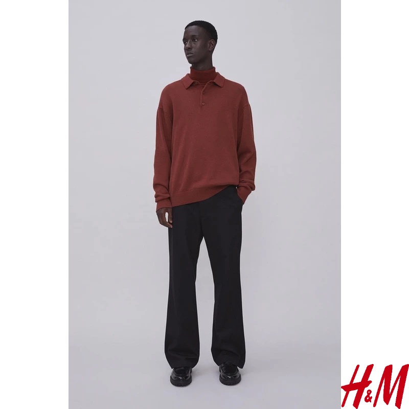 H and store m flared trousers