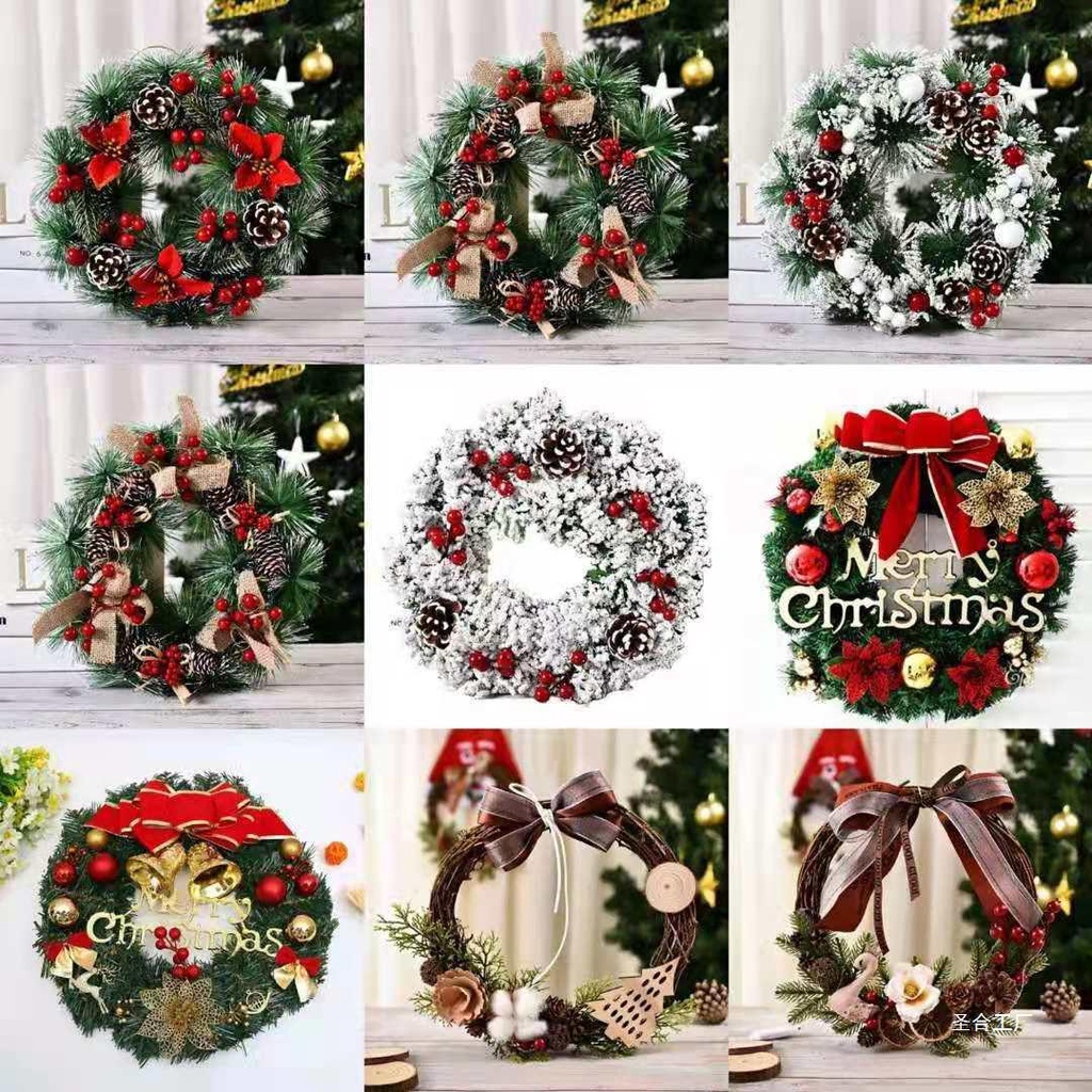 Christmas Decorations Wreaths Wreaths Window Decorations Hangings Feel ...
