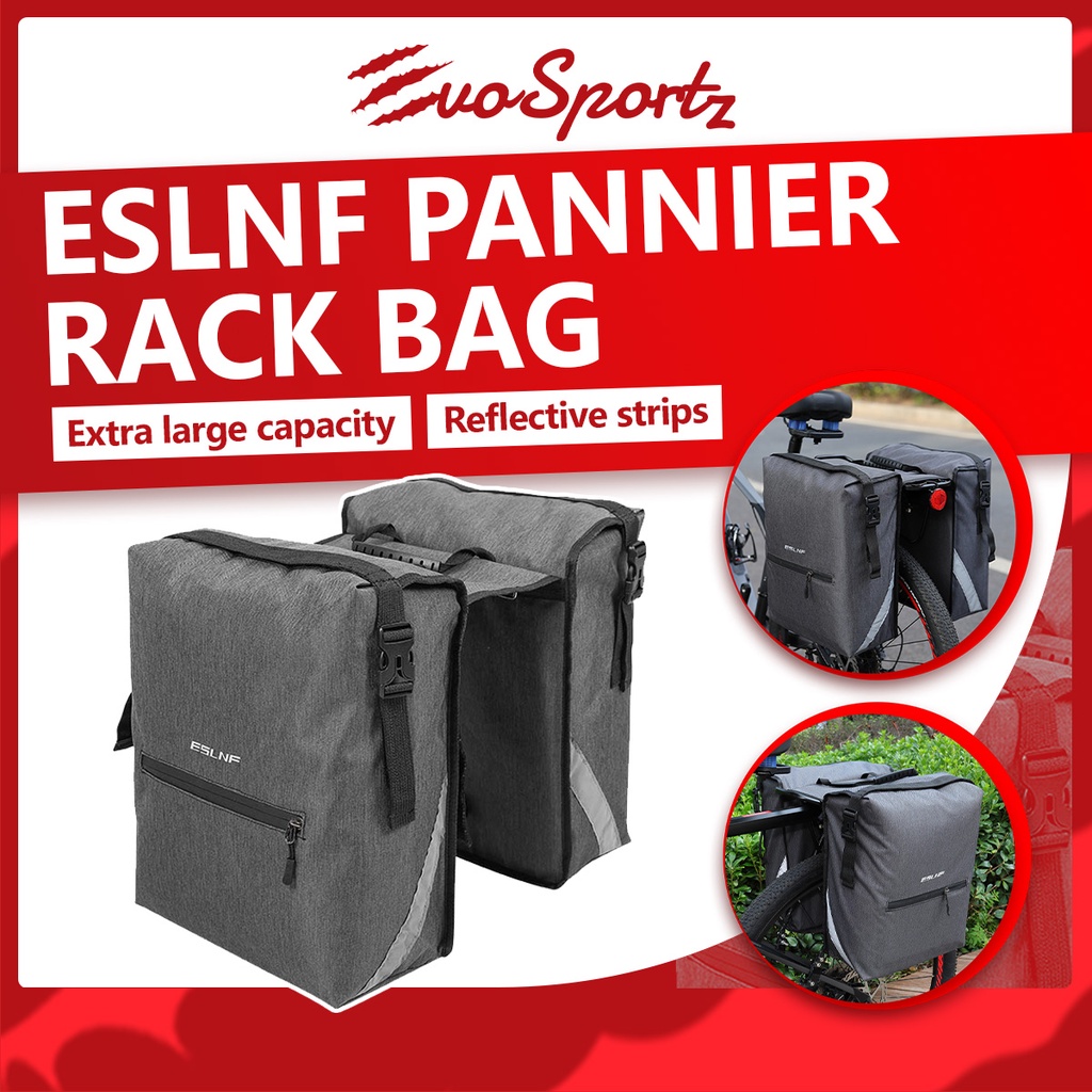 ESLNF Pannier Rack Bag | Bicycle Rear Rack Cycle Large Bag | Cycling ...