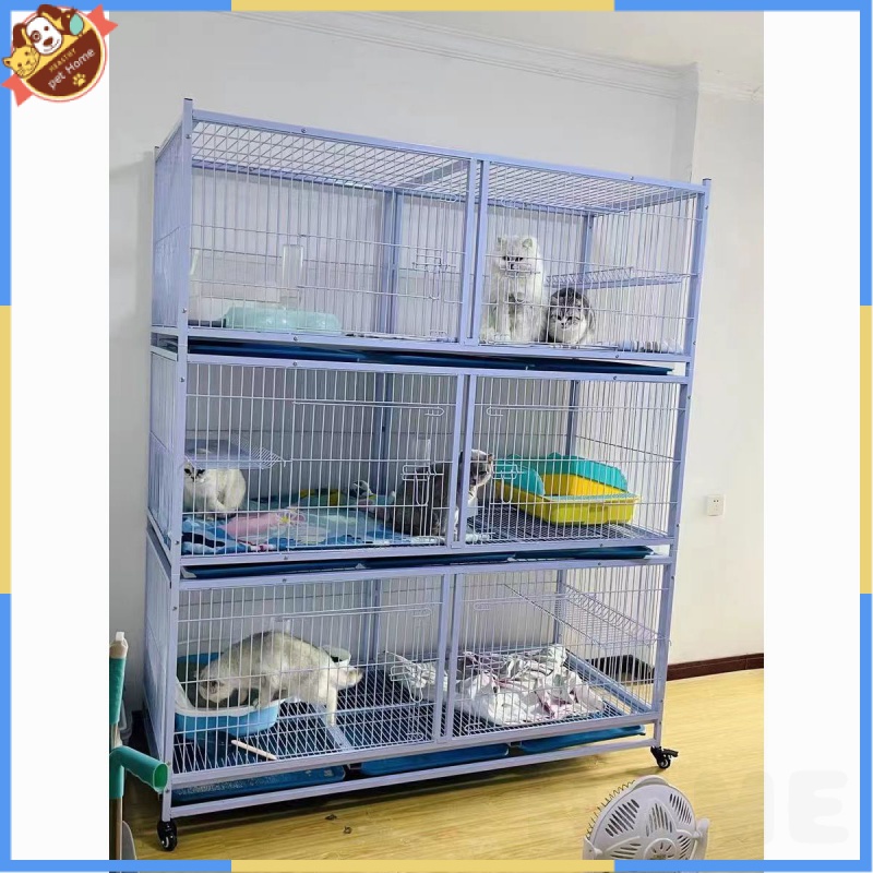 Cat Cage Cat Breeding Cage Three-Layer Cat Cage Breeding Cage Breeding ...