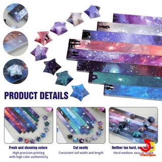 540 Gradient Color Origami Stars Paper Strips Double Sided Lucky