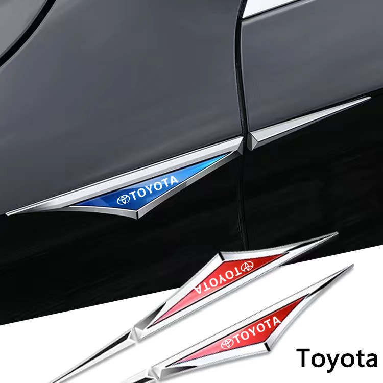2pcs Toyota alloy car stickers car accsesories accessory For Toyota ...