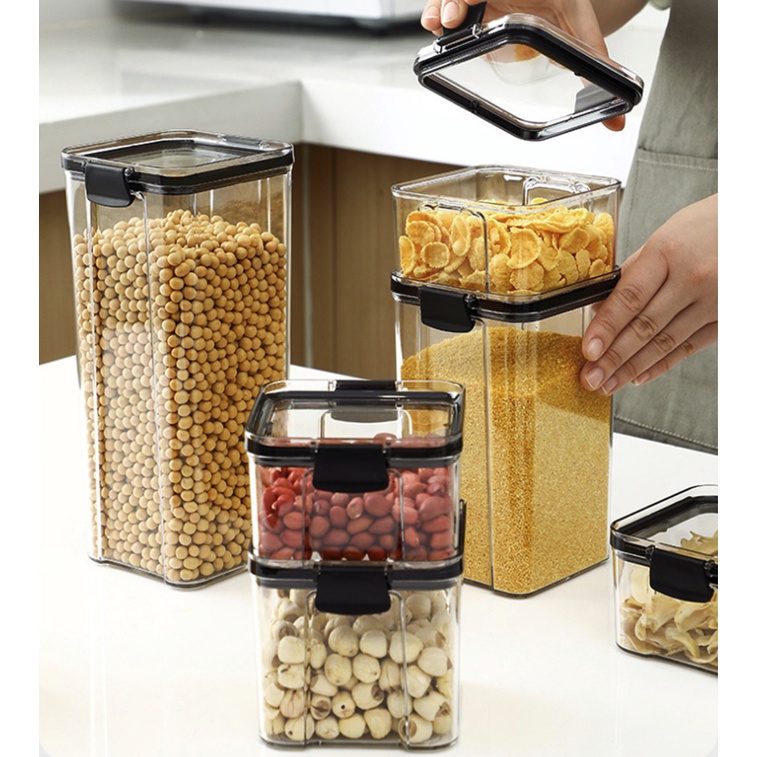 Stackable Airtight Storage Container For Kitchen Dry Food, Food ...