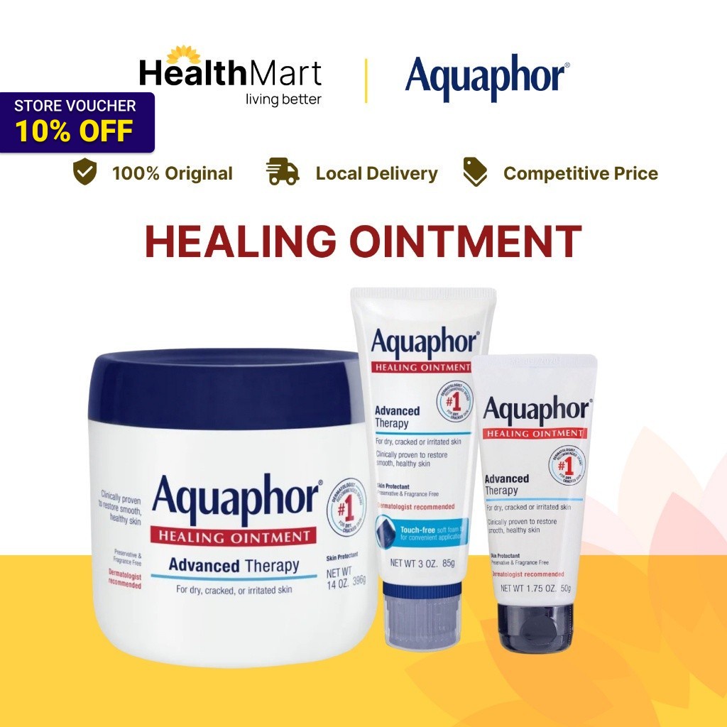 [SG] Aquaphor, Advanced Therapy, Healing Ointment (for dry, cracked or ...