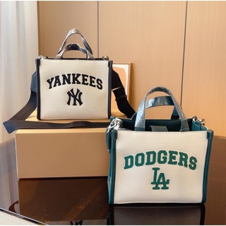 Korean Mlb Yankees New Bag Men's and Women's Vintage Canvas Ny