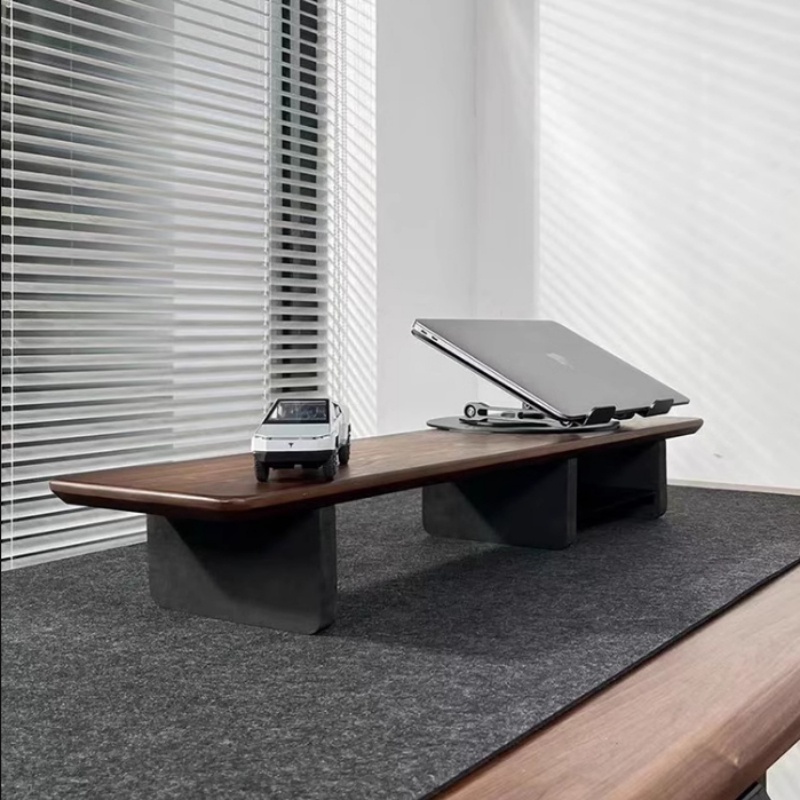 Solid Wood Monitor Stand Monitor Rack Laptop Stand Desktop Monitor ...