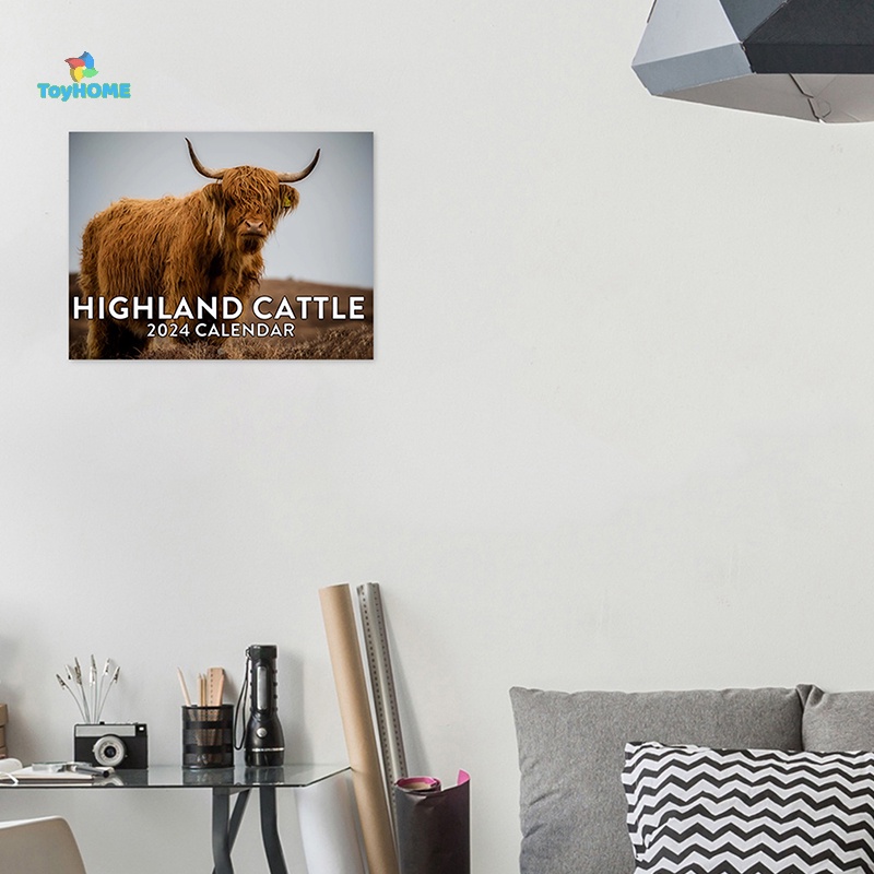 EPMN Highland Cow Calendar 2024 Monthly Wall Calendar 12 Month Funny   Sg 11134201 7rbnf Lpolp9qdirv453