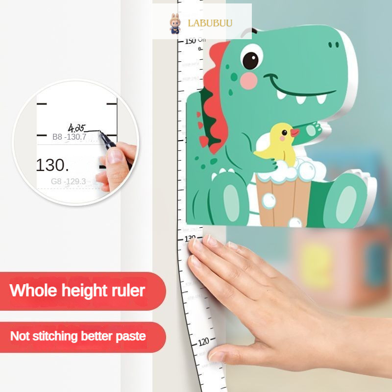 3D Cartoon Magnetic Measurement Ruler Wall sticker ,3D kids height ...