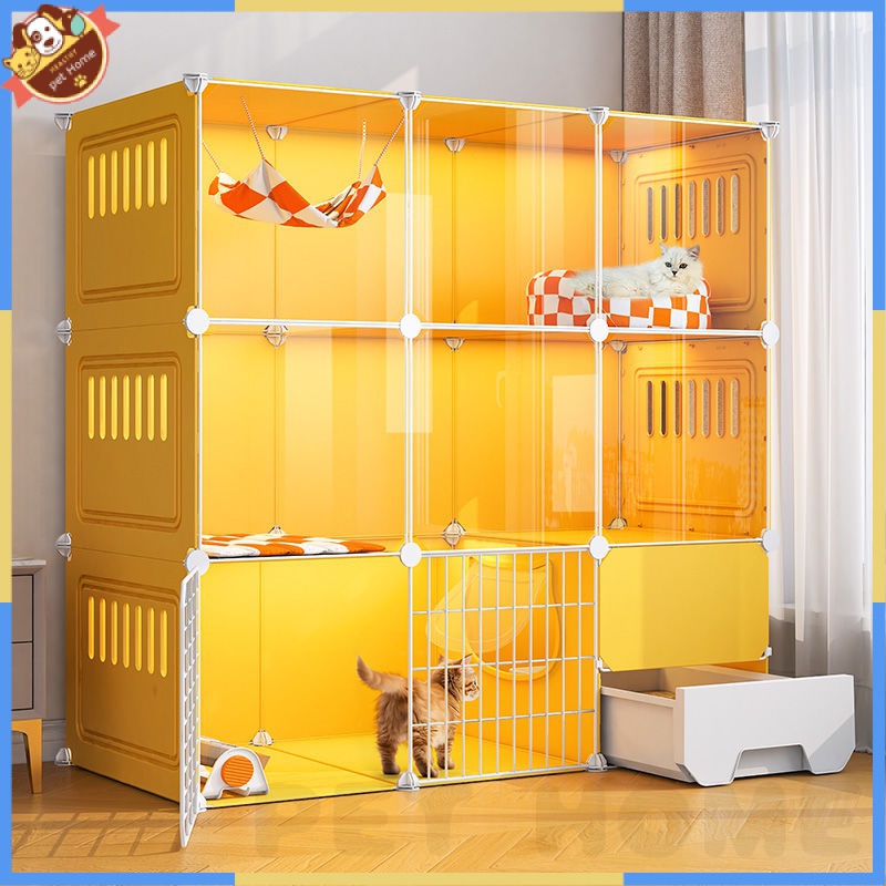 Cat cage cat Villa super free space home indoor cat house cat cage