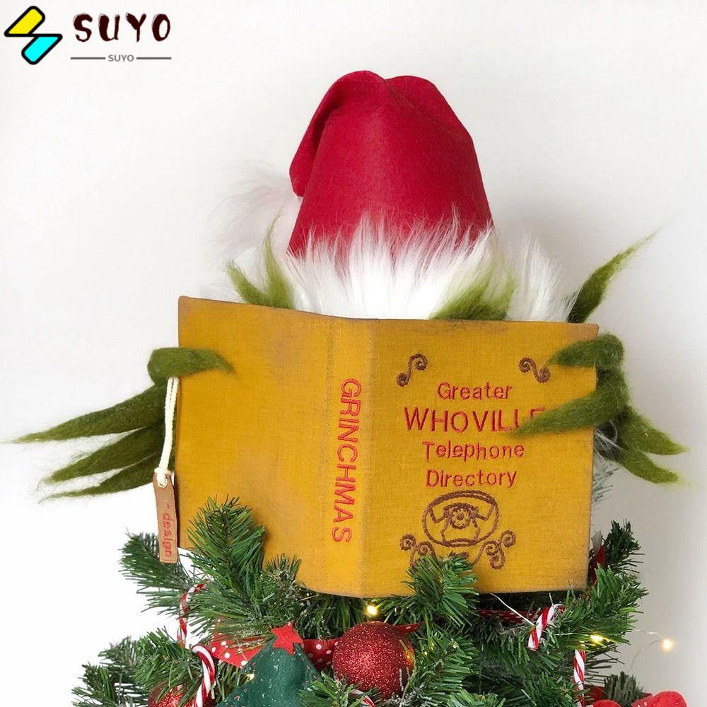 SUYO Funny Christmas Tree Topper, Checkered Steals Christmas Furry