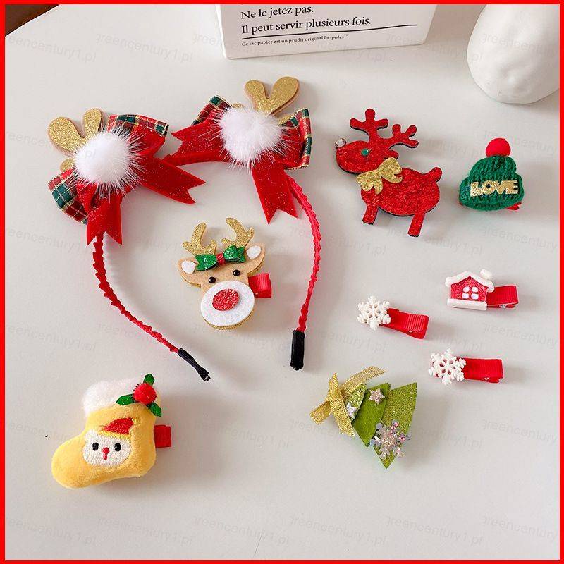 YS Christmas Santa elk alligator clip hairpin Princess holiday dress up ...